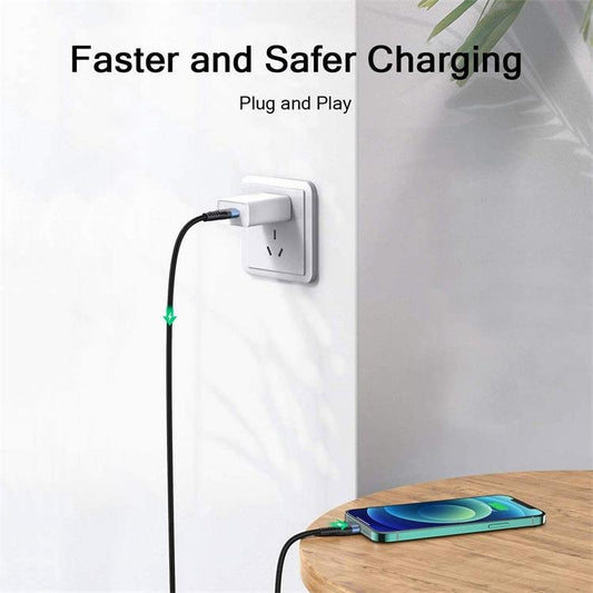 QGeeM MF01 USB-A To 8 Pin Phone Tablet Fast Charging Data Cable, Length: 1m by QGeeM