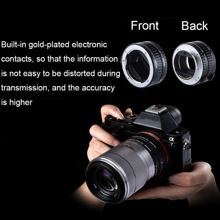 For Sony VILTROX DG-NEX Camera Automatic Close-Up Ring Macro Ring Set by VILTROX
