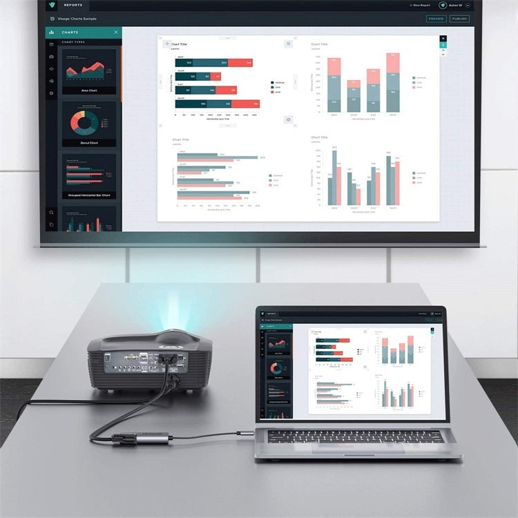 QGeeM QG-UA07-A USB 3.0 to VGA High Speed Transfer Multi-Display Video Converter(Silver Gray) by QGeeM