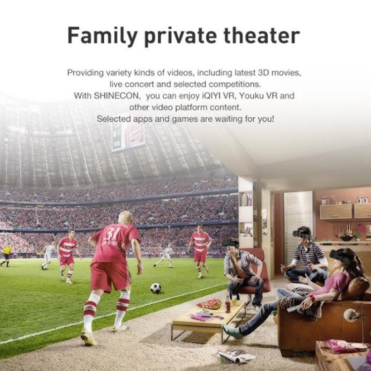 VRSHINECON G04BS 3D Virtual Reality Helmet VR Glasses With Bluetooth Headset by VRSHINECON