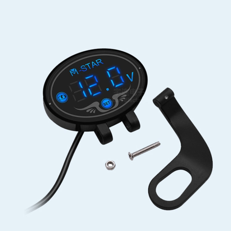YL-M01 Motorcycle Battery Voltage Monitoring M-STAR Intelligent Voltage Meter(Purple) by buy2fix