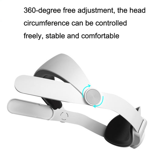 For Oculus Quest 2 VR SHINECON OS01 Adjustable All -In -One Head Strap VR Accessories(White) by buy2fix