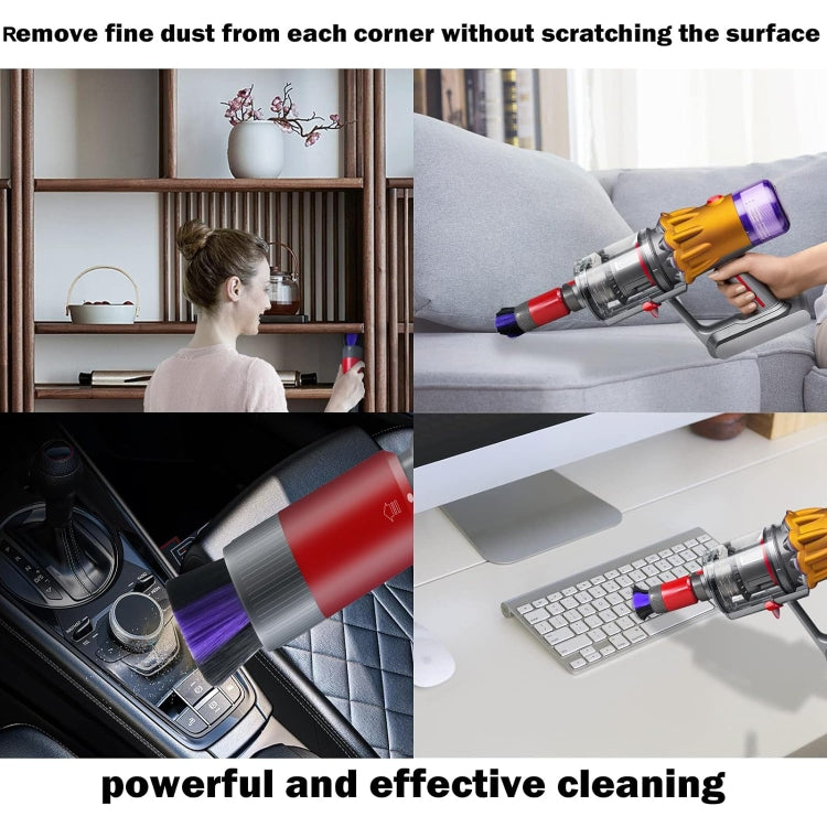 For Dyson Vacuum Cleaner V7 V8 V10 V11 V15 Non-marking Soft Bristle Dusting Brush by buy2fix