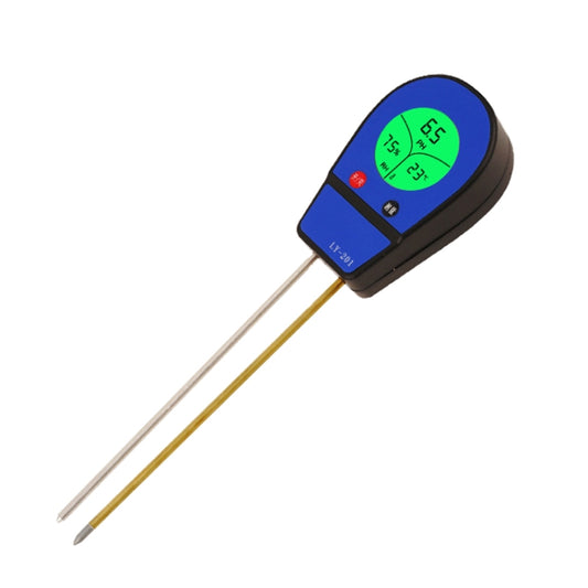 LY201 Soil PH Testing Instrument Moisture and Humidity Tester Gardening Planting Thermometer(Blue) by buy2fix