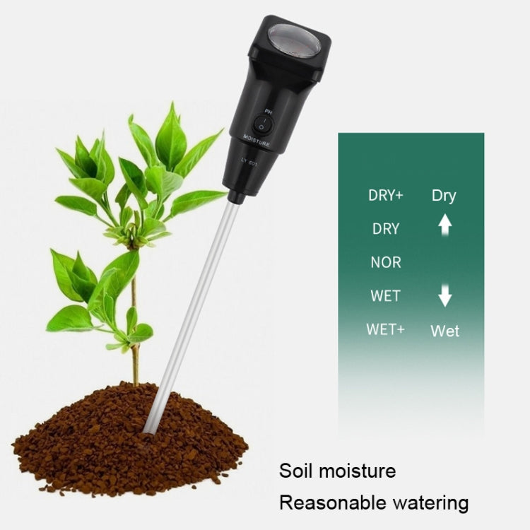 LY601 Soil Detector Greenhouse Planting Soil PH Hygrometer by buy2fix