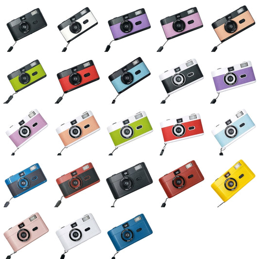 R2-FILM Retro Manual Reusable Film Camera for Children without Film(Black+Purple) by buy2fix