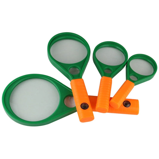 3pcs 3X/4X/6X/8X Elderly Reading Handheld Bifocal HD Magnifier, Specification: 50mm by buy2fix