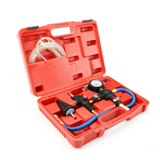 Automotive Water Tank Leak Test Pressure Gauge Coolant Replacement Filler(Plastic Box) by buy2fix