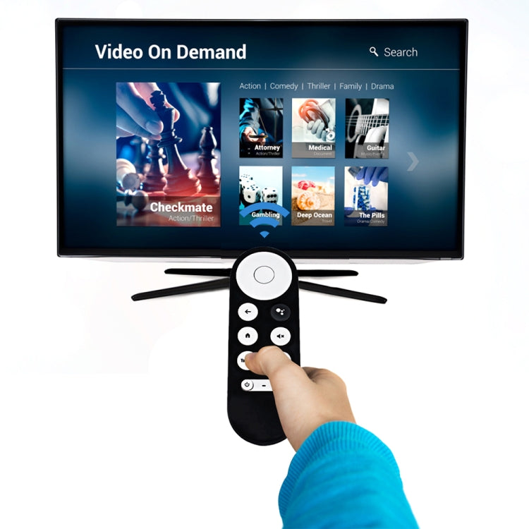 For Google Chromecast 2020 Y16 Remote Control Anti-fall Silicone Protective Case(Red) by buy2fix