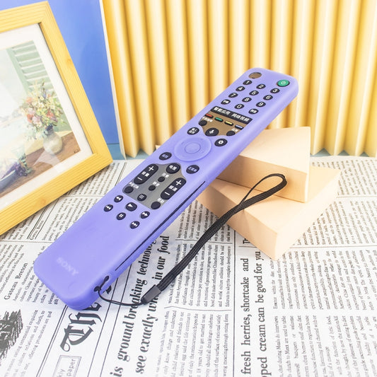 Y46 Remote Control Anti-Fall Silicone Protective Case For Sony RMF-TX600C/P/U/E 500U/E(Luminous Blue) by buy2fix