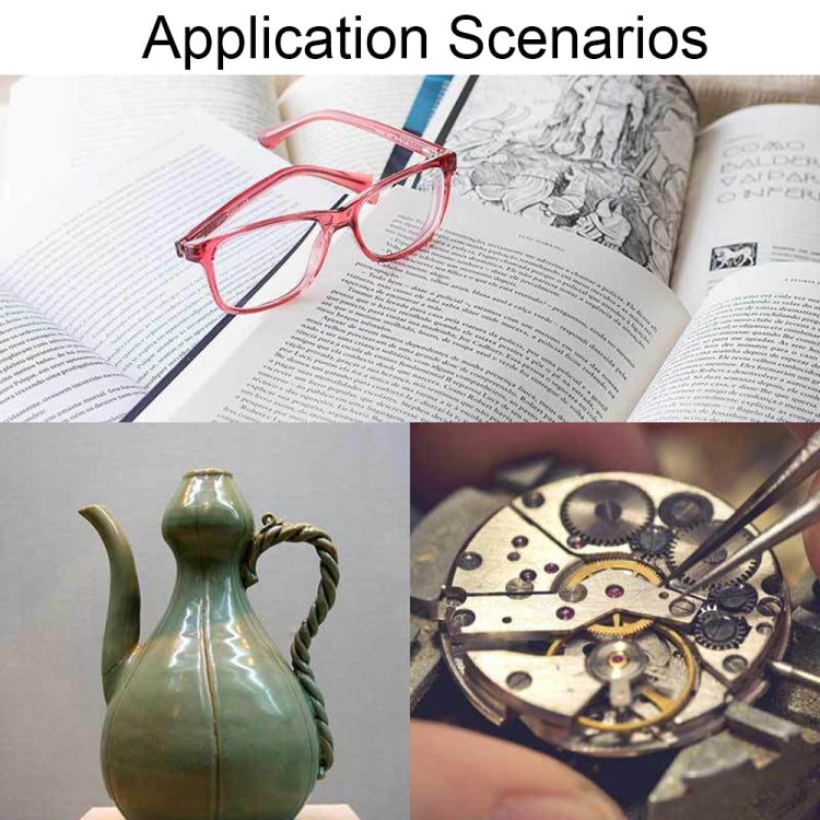 9882(RD) 60X Mini HD Banknote Detection Optical Microscope with LED Light, Color: Black by buy2fix