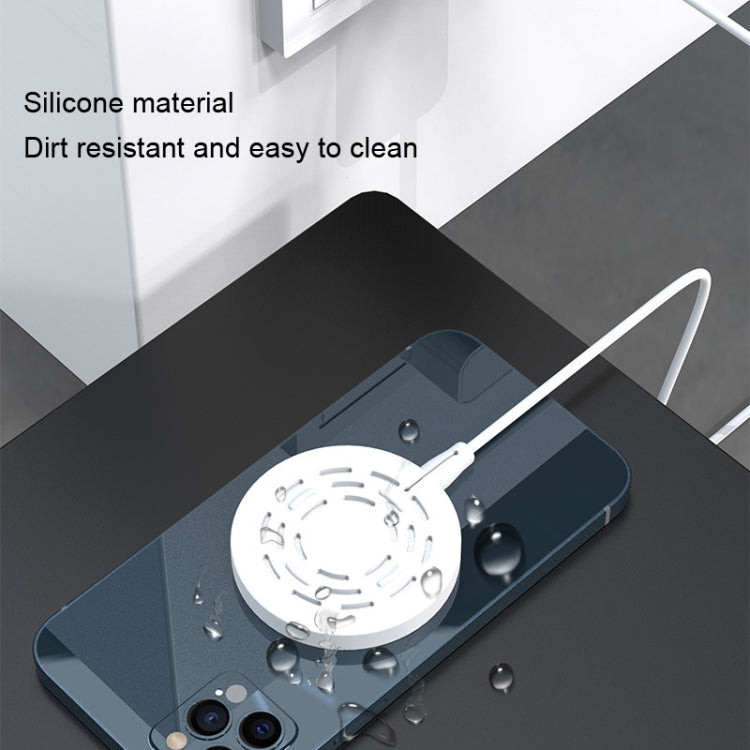 5pcs CP06 Magsafe Wireless Charger Silicone Protective Case(Grey) by buy2fix