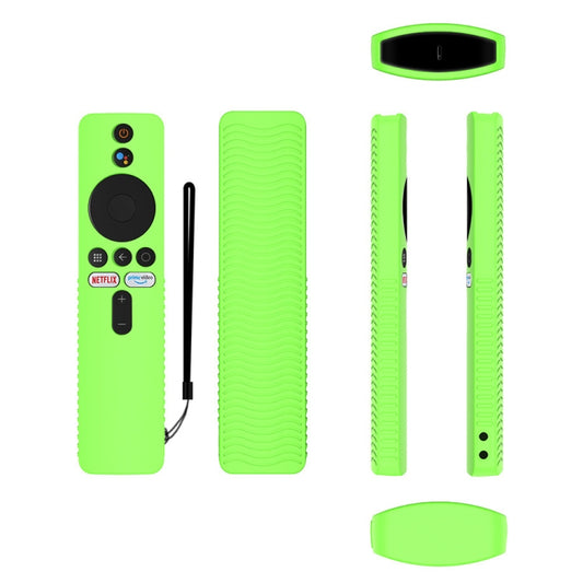For Xiaomi 4K TV Stick Y48 Remote Control Anti-Drop Silicone Protective Cover(Luminous Green) by buy2fix