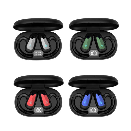 Bone Conduction Concepts Digital Display Stereo Bluetooth Earphones, Style: Dual Ears With Charging Warehouse(Black) by buy2fix