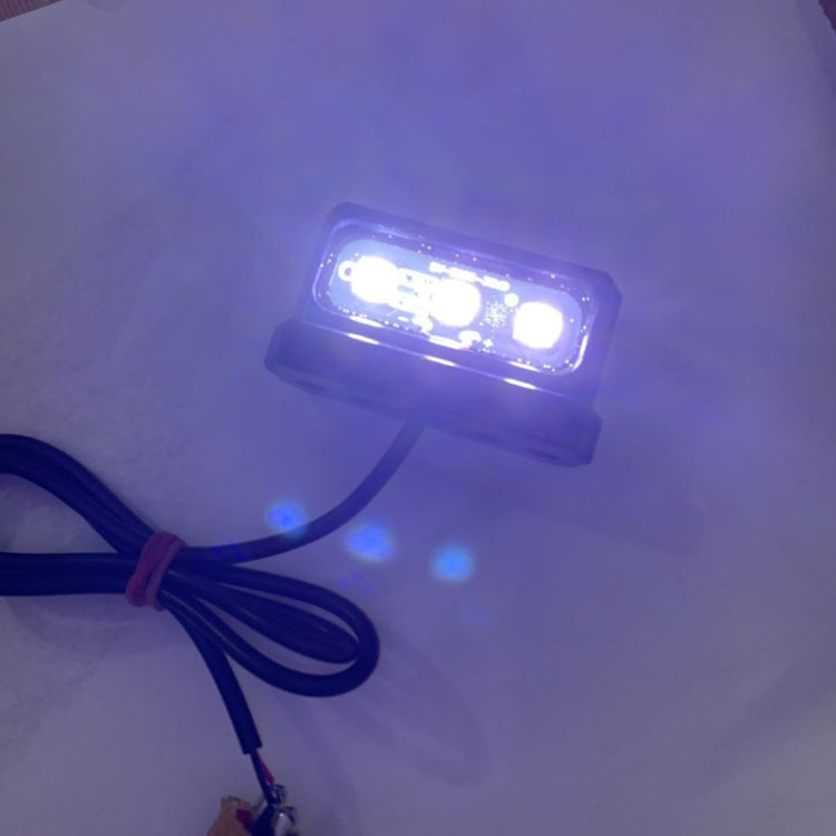 MK-114 2pcs Plane Frame CNC Aluminum Alloy LED Taillights Motorcycle License Plate Light(Black) by buy2fix