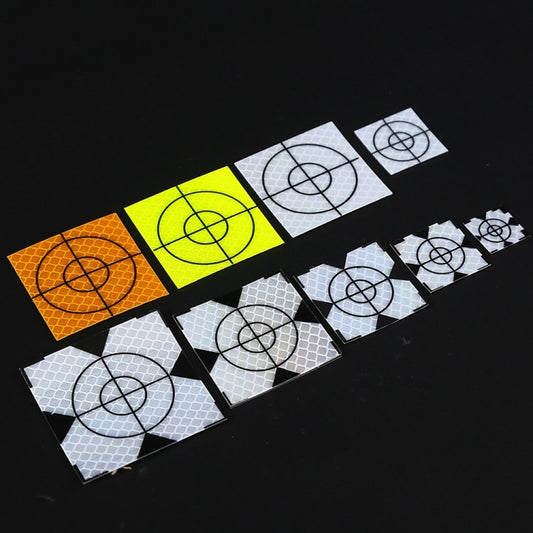 FP001 Diamond Tunnel Mapping Reflective Sticker Monitoring Measurement Point Sticker, Size: 60x60mm by buy2fix