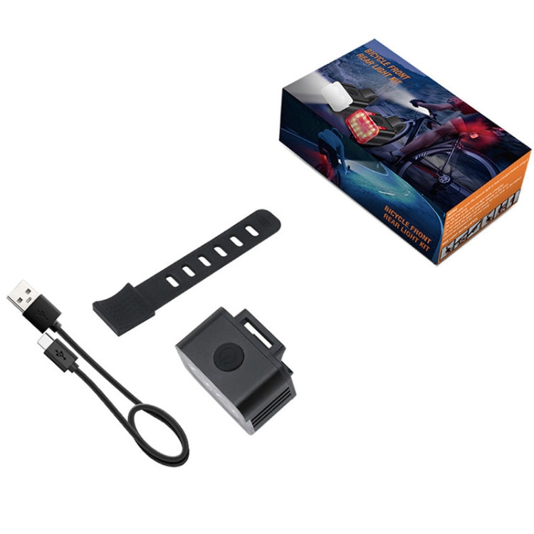 Bicycle Light USB Charging Outdoor LED Riding Lamp Set, Style: Front Light by buy2fix