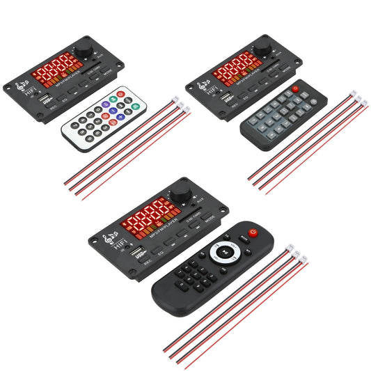 JX-Y04 12V 50W Color Screen Bluetooth Decoding Board,Support FM / Call / Recording, Color: Black White by buy2fix