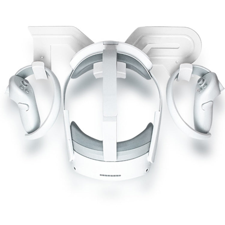 Wall Bracket Display Stand For Meta Quest 2/Pico Neo 3/Pico 4/Pro VR Accessories(White) by buy2fix