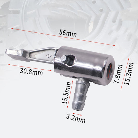 2pcs Vehicle Inflatable Pump Tube Joint Tire Mouth Gas Mouth Tube Fast Connector Inflatable Pump To Rotate by buy2fix