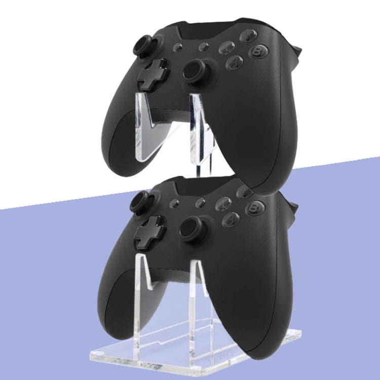 For PS4/ PS5/PS3 Acrylic Double Layer Game Handle Storage Bracket (Transparent) by buy2fix