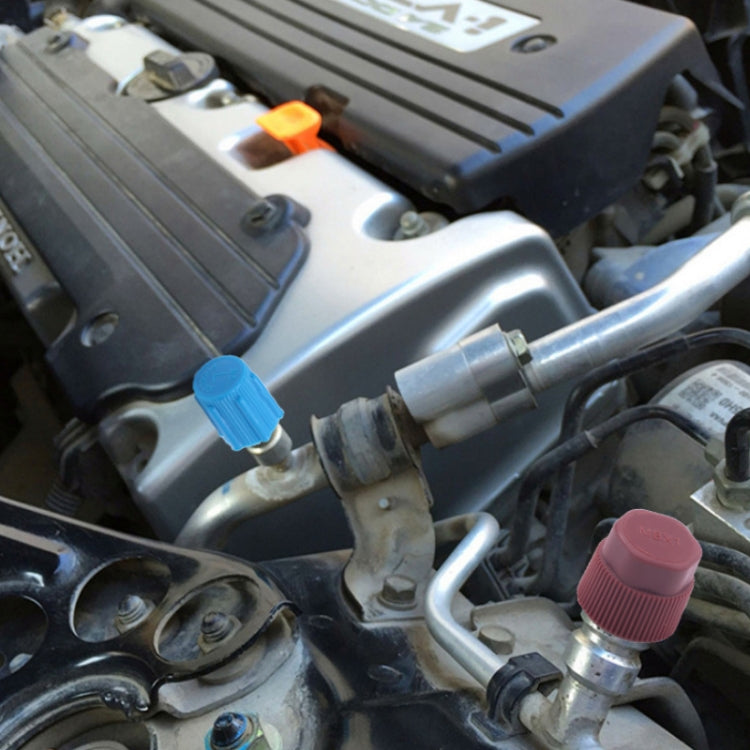 20pcs Automobile Air Conditioning Valve Plastic Dust Cap(Low Pressure) by buy2fix