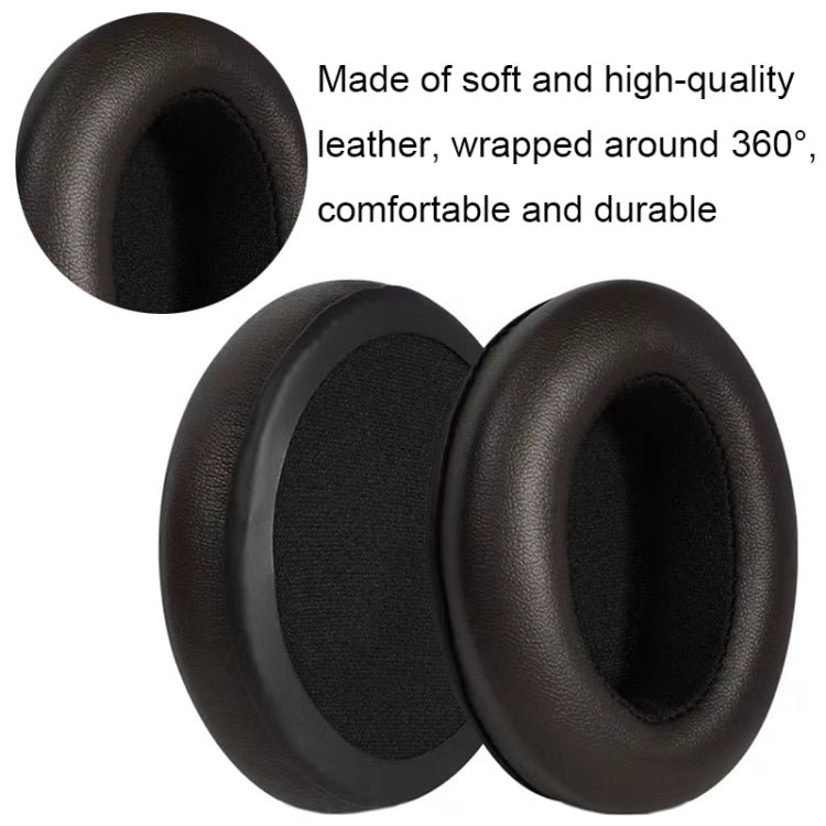 For Sennheiser Momentum 2pcs Soft Comfortable Headset Sponge Cover, Color: Brown Lambskin by buy2fix
