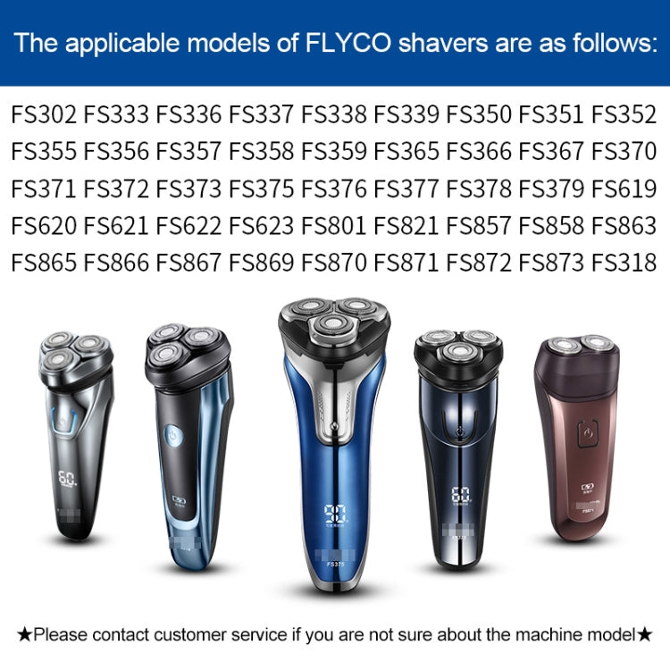 6pcs Electric Shaver USB Charging Cable for FLYCO Razor FS372 FS373 FS871 FS375 FS339 FS378 FS376 FS867, Color: Shiny Shell by buy2fix