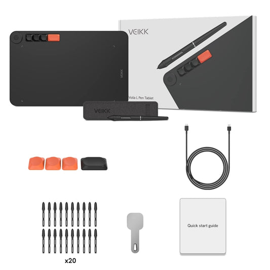 VEIKK VO1060 Digital Drawing Board Handwriting Board With Passive Wireless Pen by VEIKK