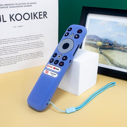 For TCL RC902N FMR1 Y47 TV Remote Control Anti-Drop Silicone Case(Luminous Blue) by buy2fix