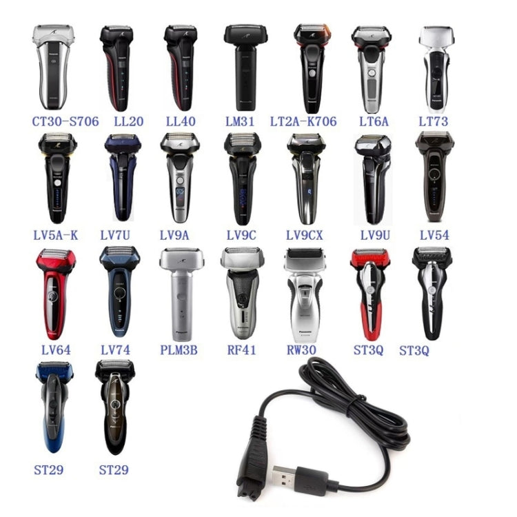 3pcs 4.8V 1.25A USB Charging Cable for Panasonic Electric Shaver ES-LM31 ES-PLM3B by buy2fix