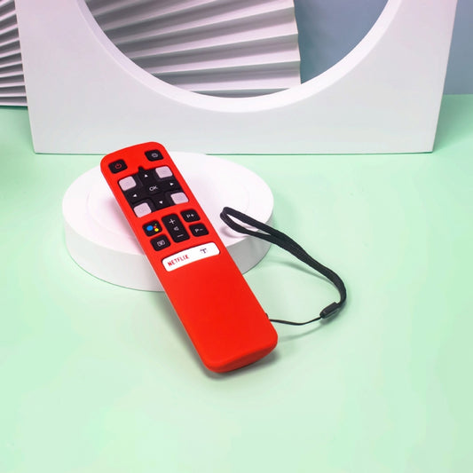 For TCL RC802V FMR1 FNR1 Y40 TV Remote Control Anti-Drop Silicone Protective Case(Red) by buy2fix