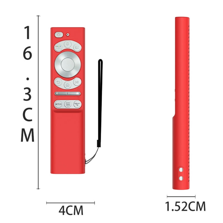 For Samsung Smartone3 TM1990C BN59-01357 Y34 Remote Control Silicone Cover(Purple) by buy2fix