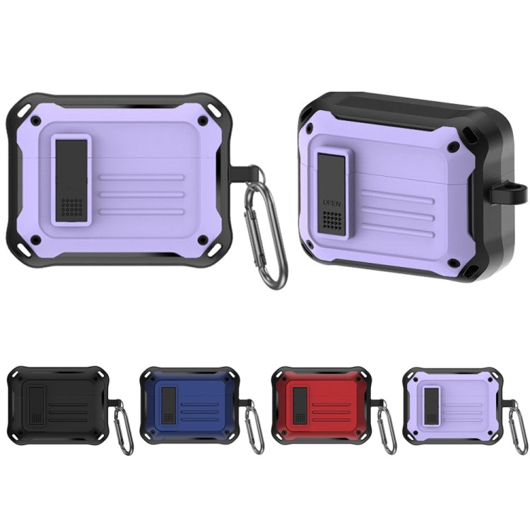 For Sony LinkBuds S (WFLS900N/B) D8 Waterproof and Anti-drop Bluetooth Earphone Case(Purple) by buy2fix