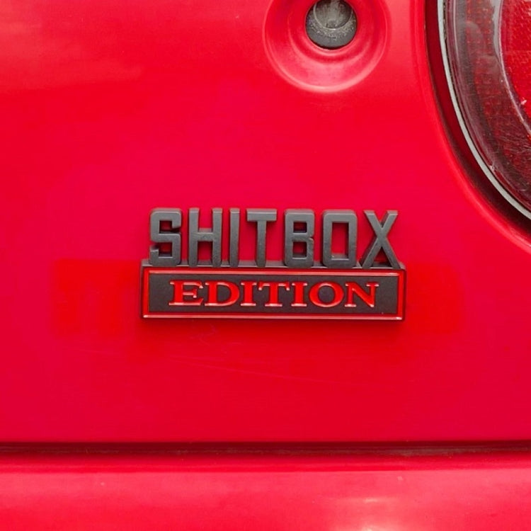 5pcs Car Body Rear Modification Badge Plate Label(Silver Red) by buy2fix