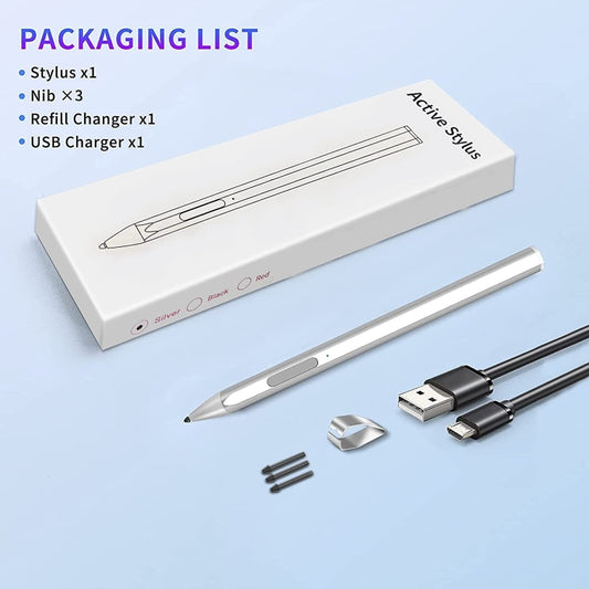 For Microsoft Surface Pro7/6/5/4 PROX Go Book Touch Pen(Silver) by buy2fix