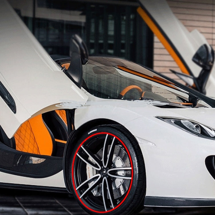 8m/roll Car Wheel General Sticker Modified Protection Sticker Anti-collision Strip(Orange) by buy2fix