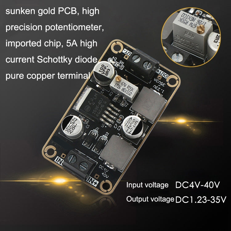 LM2596-ADJ DC-DC Adjustable Step-Down Power Module 4V-40V To 1.23-35V 3A Stereotype Board(As Show) by buy2fix