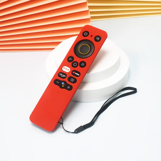 For Realme 32/43 Inch Y41 TV Remote Control All-Inclusive Anti-Drop Silicone Protective Case(Red) by buy2fix