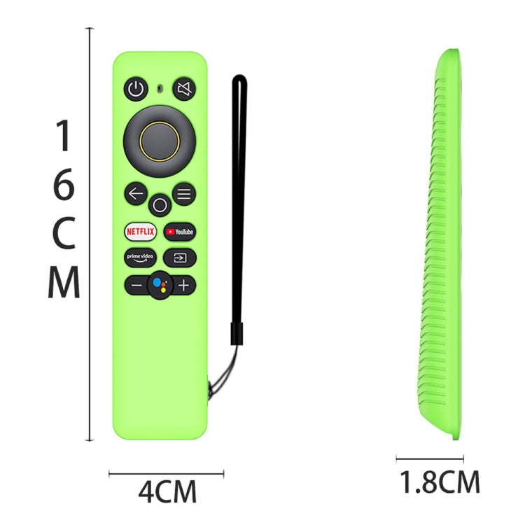 For Realme 32/43 Inch Y41 TV Remote Control All-Inclusive Anti-Drop Silicone Protective Case(Luminous Blue) by buy2fix