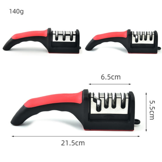Kitchen Multifunctional Hangable Multi-segment Handheld Knife Sharpener, Specification: 3 Stage by buy2fix