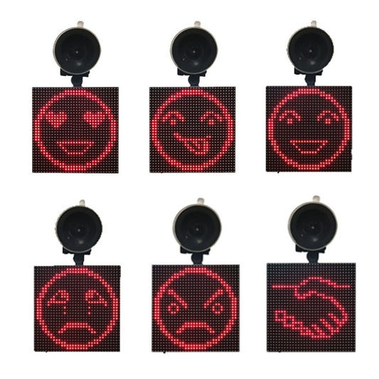 P4-32x32 RGB Full Color Emoticon Picture LED Car Display Wireless Transmission Wifi Custom by buy2fix