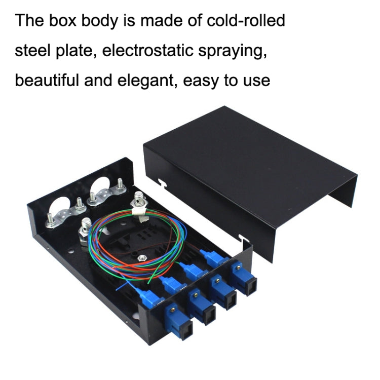 4 Ports Desktop Optical Fiber Terminal Box Founded Wall With SC Tailed Fiber Flange by buy2fix
