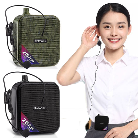 Rolton K600 7.4V Bluetooth Wireless Audio Speaker Megaphone Voice Amplifier With Transmitter(Black) by buy2fix