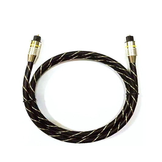 EMK HB/A6.0 SPDIF Interface Digital High-Definition Audio Optical Fiber Cable, Length: 5m(Black White Net) by EMK