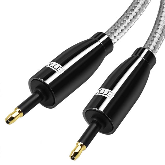 EMK QH4.0 Mini Toslink 3.5mm Interface SPDIF Audio Fiber Optical, Length: 3m(Black) by EMK