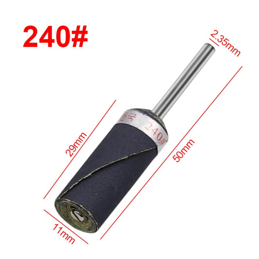 10pcs 3mm Handle Mirror Polishing Paper Stick, Mesh: 240 by buy2fix