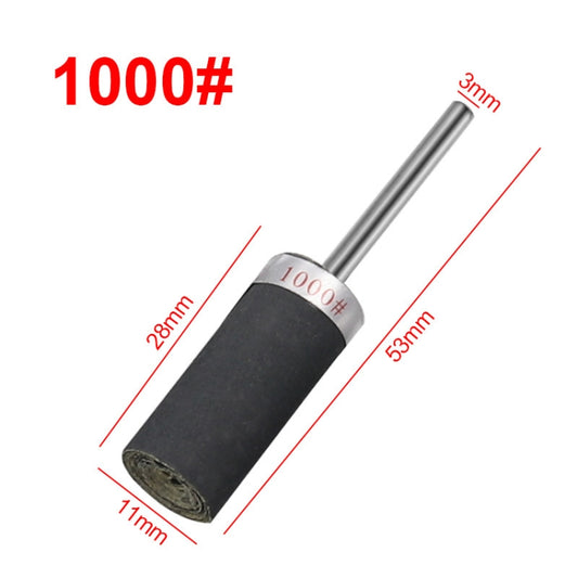 10pcs 3mm Handle Mirror Polishing Paper Stick, Mesh: 1000 by buy2fix