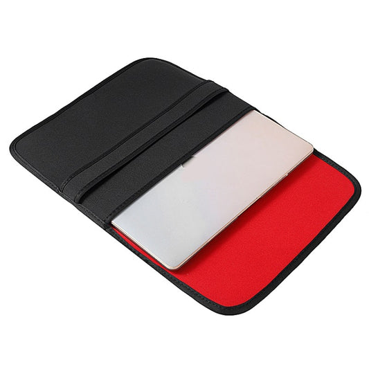 14 Inch Neoprene Laptop Lining Bag Horizontal Section Flap Clutch Bag(Black) by buy2fix