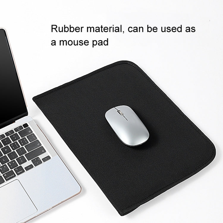 12 Inch Neoprene Laptop Lining Bag Horizontal Section Flap Clutch Bag(Black) by buy2fix